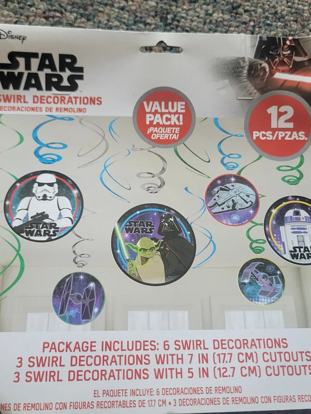 Star Wars Party Decorations Kit - Black, White, Purple, Green, Blue
